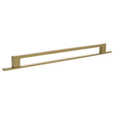 Click Here To Enlarge This Photo Of MHCNB17320SB - Millhouse Brass Empire Slim Cabinet Pull Handle on Backplate 320mm - Satin Brass
