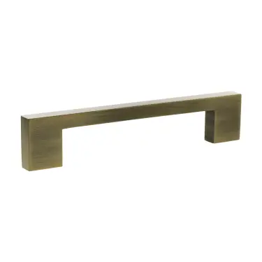 Click Here To Enlarge This Photo Of MHCN17128AB - Millhouse Brass Empire Slim Cabinet Pull Handle 128mm - Antique Brass