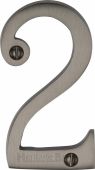 C1560 2-MB Heritage Brass Numeral 2 Face Fix 76mm &lpar;3"&rpar; Matt Bronze Finish