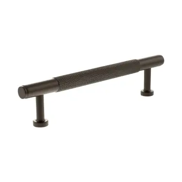 Click Here To Enlarge This Photo Of MHCK17128UDB - Millhouse Brass Eiffel Knurled T-Bar Cabinet Pull Handle 128mm - Urban Dark Bronze