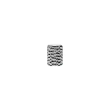 Click Here To Enlarge This Photo Of MHCK1420PC - Millhouse Brass Eiffel Knurled Cylinder Cabinet Knob Handle - Polished Chrome