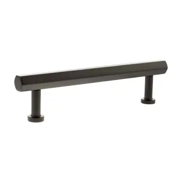 Click Here To Enlarge This Photo Of MHCHB17128UDB - Millhouse Brass Pennington Hexagonal T-Bar Cabinet Pull Handle on Backplate 128mm - Urban Dark Bronze