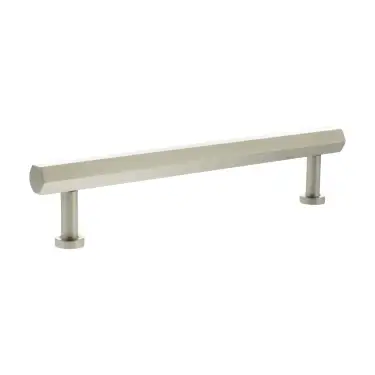 Click Here To Enlarge This Photo Of MHCH17160SN - Millhouse Brass Pennington Hexagonal T-Bar Cabinet Pull Handle 160mm - Satin Nickel