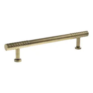 Click Here To Enlarge This Photo Of MHCD17160AB - Millhouse Brass Chrysler Diamond T-Bar Cabinet Pull Handle 160mm - Antique Brass