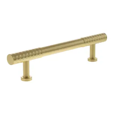 Click Here To Enlarge This Photo Of MHCD17128SB - Millhouse Brass Chrysler Diamond T-Bar Cabinet Pull Handle 128mm - Satin Brass