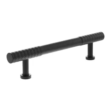 Click Here To Enlarge This Photo Of MHCD17128MB - Millhouse Brass Chrysler Diamond T-Bar Cabinet Pull Handle 128mm - Matt Black