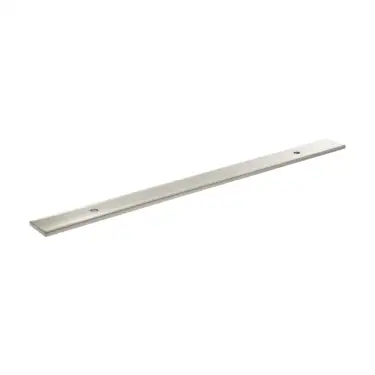 Click Here To Enlarge This Photo Of MHCBW160SN - Millhouse Brass &lpar;Wide&rpar; Cabinet Handle Backplate 160mm - Satin Nickel
