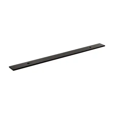 Click Here To Enlarge This Photo Of MHCBW160MB - Millhouse Brass &lpar;Wide&rpar; Cabinet Handle Backplate 160mm - Matt Black