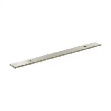 Click Here To Enlarge This Photo Of MHCBW128SN - Millhouse Brass &lpar;Wide&rpar; Cabinet Handle Backplate 128mm - Satin Nickel