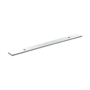 Click Here To Enlarge This Photo Of MHCBW128PC - Millhouse Brass &lpar;Wide&rpar; Cabinet Handle Backplate 128mm - Polished Chrome