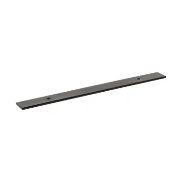 Click Here To Enlarge This Photo Of MHCBW128MB - Millhouse Brass &lpar;Wide&rpar; Cabinet Handle Backplate 128mm - Matt Black