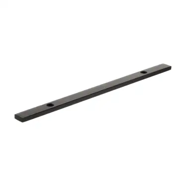 Click Here To Enlarge This Photo Of MHCBN128MB - Millhouse Brass &lpar;Narrow&rpar; Cabinet Handle Backplate 128mm - Matt Black