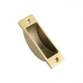 FB13 - Zoo Hardware Fulton & Bray Easyclean Dust Socket for Flush Bolts &lpar;Wood&rpar; 62 x 19mm Polished Brass