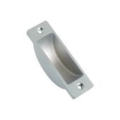 FB13SC - Zoo Hardware Fulton & Bray Easyclean Dust Socket for Flush Bolts &lpar;Wood&rpar; 62 x 19mm Satin Chrome