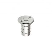 FB14ACP - Zoo Hardware Fulton & Bray Dust Socket for Flush Bolts &lpar;Wood&rpar; 20mm dia&period; x 38mm Polished Chrome