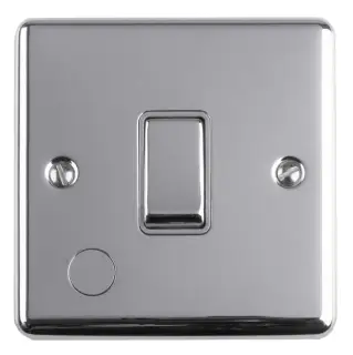 ENUSWFPCG - Eurolite 13Amp Unswitched Fuse Spur Polished Chrome with Grey Trim &lpar;Enhance Range&rpar;
