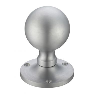 Click Here To Enlarge This Photo Of FB202SC - Zoo Hardware Fulton & Bray Ball Mortice Knob Furniture &lpar;Unsprung&rpar; 62&period;5mm Rose dia&period; Satin Chrome