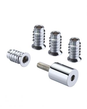 Click Here To Enlarge This Photo Of FB319CPBP - Zoo Hardware Fulton & Bray Roller Sash Stops 19mm &lpar;2 x Stops &plus; 4 x Ferrules&rpar; Polished Chrome