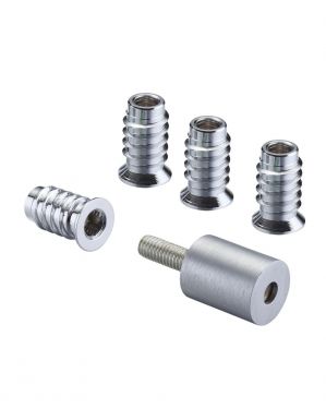 Click Here To Enlarge This Photo Of FB319SCBP - Zoo Hardware Fulton & Bray Roller Sash Stops 19mm &lpar;2 x Stops &plus; 4 x Ferrules&rpar; Satin Chrome