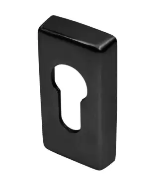 Click Here To Enlarge This Photo Of BLU Performance Rectangular Euro Profile Escutcheon&comma; 316 Stainless Steel in a Matt Black Lacquer Finish&period; 32 x 64 x 10&period;8mm &lpar;KM080-MBL&rpar;