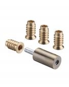 FB31FBBP - Zoo Hardware Fulton & Bray Roller Sash Stops 29mm &lpar;2 x Stops &plus; 4 x Ferrules&rpar; Florentine Bronze