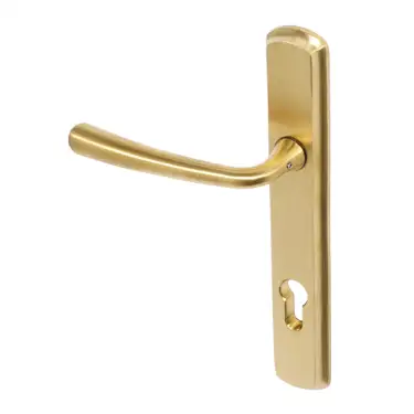 Click Here To Enlarge This Photo Of BLU Performance Pera Multipoint Door Lock Handle&comma; Dual Sprung&comma; 316 Grade Stainless Steel&comma; PVD Satin Brass Finish &lpar;PER092-PSB&rpar;
