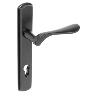 Click Here To Enlarge This Photo Of BLU Performance Regent Left Hand Multipoint Door Lock Handle&comma; Dual Sprung&comma; 316 Grade Stainless Steel&comma; Matt Black Lacquer Finish &lpar;REG092-LH-MBL&rpar;