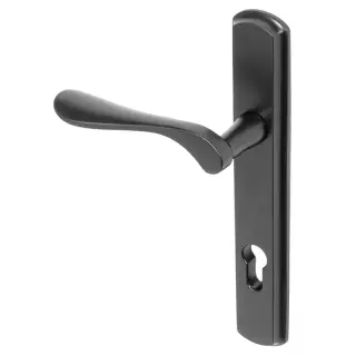 BLU Performance Regent Right Hand Multipoint Door Lock Handle&comma; Dual Sprung&comma; 316 Grade Stainless Steel&comma; Matt Black Lacquer Finish &lpar;REG092-RH-MBL&rpar;