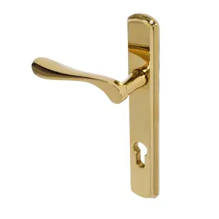 BLU Performance Regent Right Hand Multipoint Door Lock Handle&comma; Dual Sprung&comma; 316 Grade Stainless Steel&comma; PVD Polished Brass Finish &lpar;REG092-RH-PPB&rpar;