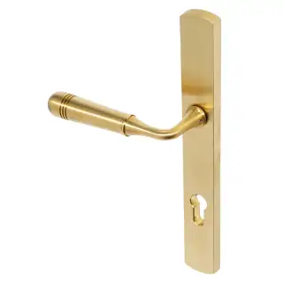 BLU Performance Opera Multipoint Door Lock Handle&comma; Dual Sprung&comma; 316 Grade Stainless Steel&comma; PVD Satin Brass Finish &lpar;TBH092-PSB&rpar;