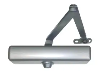 LCN 1261P&period;US28 Standard Duty EN&period;1-4 Overhead Door Closer with Backcheck & Plastic Cover - Silver