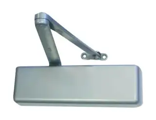 LCN 4011&period;US28&period;LH Heavy Duty EN&period;1-4 Overhead Door Closer &lpar;Pull Side&rpar; with Backcheck & Plastic Cover - Silver &lpar;Left Hand&rpar;