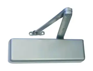 LCN 4011&period;US28&period;RH Heavy Duty EN&period;1-4 Overhead Door Closer &lpar;Pull Side&rpar; with Backcheck & Plastic Cover - Silver &lpar;Right Hand&rpar;