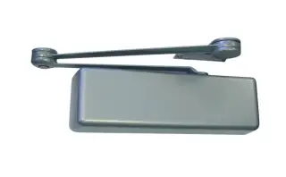LCN 4111&period;US28&period;RH Heavy Duty EN&period;1-4 Overhead Door Closer &lpar;Push Side&rpar; with Backcheck & Plastic Cover - Silver &lpar;Right Hand&rpar;