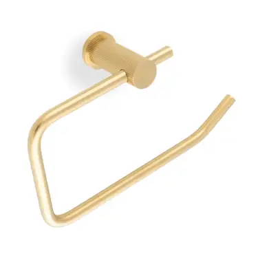 Click Here To Enlarge This Photo Of AW452SBPVD - Alexander & Wilks Brunel Reeded Toilet Roll Holder - Satin Brass PVD