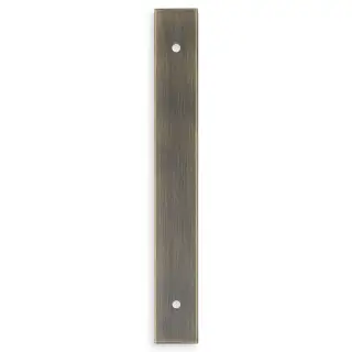 AWBP128AB - Alexander & Wilks Rectangular Cabinet Pull Backplate 168mm x 22mm &lpar;128mm c&sol;c&rpar; - Antique Brass