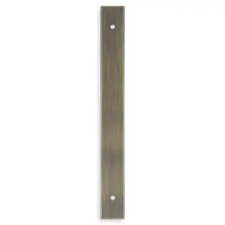AWBP160AB - Alexander & Wilks Rectangular Cabinet Pull Backplate 200mm x 22mm &lpar;160mm c&sol;c&rpar; - Antique Brass