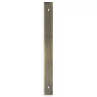 AWBP192AB - Alexander & Wilks Rectangular Cabinet Pull Backplate 232mm x 22mm &lpar;192mm c&sol;c&rpar; - Antique Brass