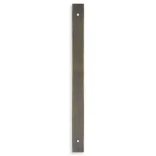 AWBP224AB - Alexander & Wilks Rectangular Cabinet Pull Backplate 264mm x 22mm &lpar;224mm c&sol;c&rpar; - Antique Brass