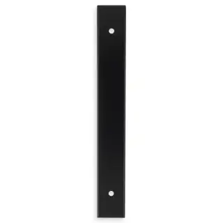 AWBP128BL - Alexander & Wilks Rectangular Cabinet Pull Backplate 168mm x 22mm &lpar;128mm c&sol;c&rpar; - Matt Black