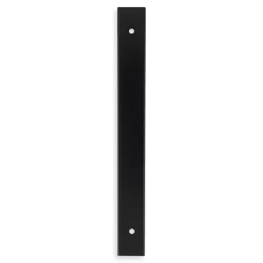 Click Here To Enlarge This Photo Of AWBP160BL - Alexander & Wilks Rectangular Cabinet Pull Backplate 200mm x 22mm &lpar;160mm c&sol;c&rpar; - Matt Black