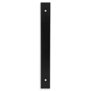 AWBP160BL - Alexander & Wilks Rectangular Cabinet Pull Backplate 200mm x 22mm &lpar;160mm c&sol;c&rpar; - Matt Black