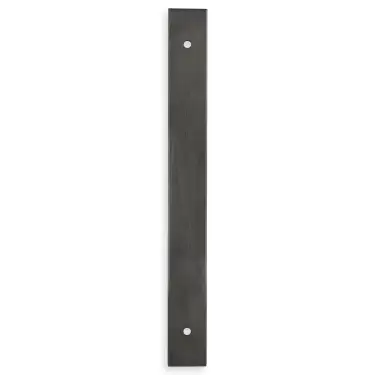 Click Here To Enlarge This Photo Of AWBP160DBZPVD - Alexander & Wilks Rectangular Cabinet Pull Backplate 200mm x 22mm &lpar;160mm c&sol;c&rpar; - Dark Bronze PVD
