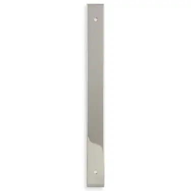 Click Here To Enlarge This Photo Of AWBP192PN - Alexander & Wilks Rectangular Cabinet Pull Backplate 232mm x 22mm &lpar;192mm c&sol;c&rpar; - Polished Nickel