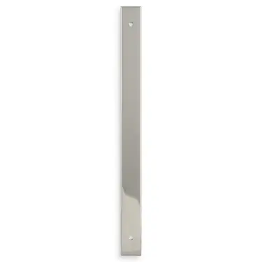 Click Here To Enlarge This Photo Of AWBP224PN - Alexander & Wilks Rectangular Cabinet Pull Backplate 264mm x 22mm &lpar;224mm c&sol;c&rpar; - Polished Nickel