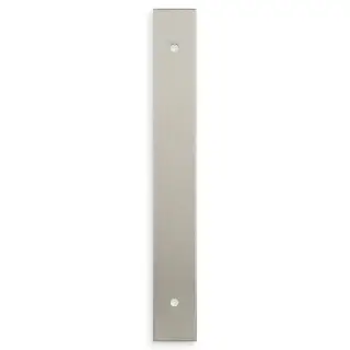 AWBP128SN - Alexander & Wilks Rectangular Cabinet Pull Backplate 168mm x 22mm &lpar;128mm c&sol;c&rpar; - Satin Nickel