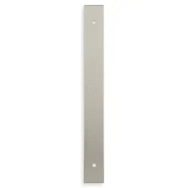 Click Here To Enlarge This Photo Of AWBP160SN - Alexander & Wilks Rectangular Cabinet Pull Backplate 200mm x 22mm &lpar;160mm c&sol;c&rpar; - Satin Nickel