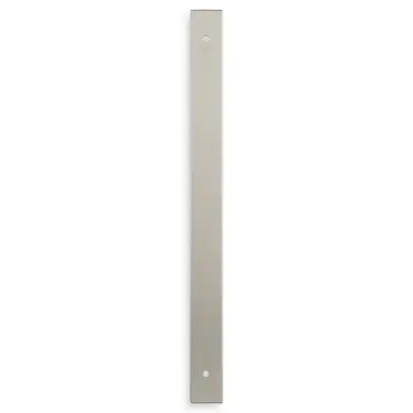 Click Here To Enlarge This Photo Of AWBP224SN - Alexander & Wilks Rectangular Cabinet Pull Backplate 264mm x 22mm &lpar;224mm c&sol;c&rpar; - Satin Nickel