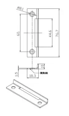 Click Here To Enlarge This Photo Of NS&period;G Newstar Strike Plate for Rim Budget Lock