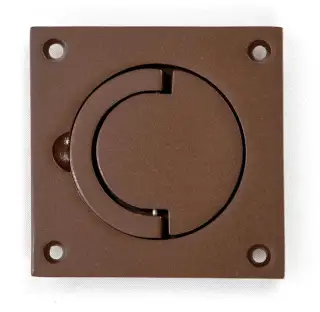 SCH&period;BRZ Newstar BARY&reg; 89mm x 89mm Squash Court Flush Handle - Bronze